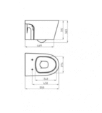 INODORO DE COLGAR MARINA FERRUM IHPJ B - Imagen 3