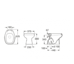 INODORO CORTO MONACO ROCA - Imagen 3