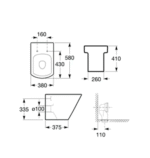 INODORO CORTO ROCA HALL LOZA - Imagen 3