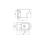 INODORO CORTO TRENTO FERRUM IECMJ B - Imagen 2