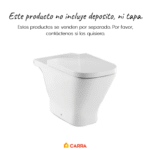 INODORO LARGO ROCA THE GAP BLANCO SALIDA DUAL - Imagen 8