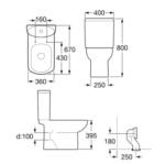 INODORO LARGO ROCA DAMA SENSO - Imagen 11