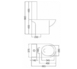 INODORO LARGO QUBIQ FERRUM  IRLJ - Imagen 3