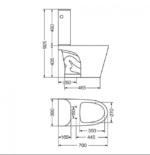 INODORO LARGO MARINA FERRUM IHLMJB - Imagen 3