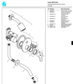 GRIFERIA FV PARA DUCHA MONOCOMANDO EMBUTIR PUELO 106/B5 CR - Imagen 3