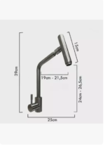 GRIFERIA MOZART COCINA MONOCOMANDO LUJO ACERO ROMA G7101 - Imagen 7