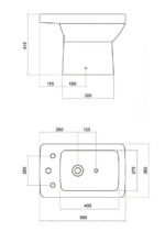 BIDET GERONA 3 AGUJEROS - Imagen 2