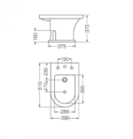 BIDET MURANO FERRUM BUR3JB - Imagen 3