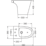 BIDET MARINA FERRUM BHA3JB - Imagen 5