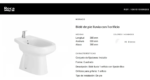 BIDET MONACO 1 AGUJERO ROCA LOZA - Imagen 4