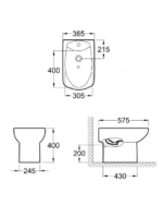 BIDET ROCA DAMA SENSO 1 AGUJERO - Imagen 5
