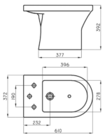 BIDET VARESE FERRUM BJA3J - Imagen 3