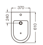 BIDET VARESE FERRUM BJA1J - Imagen 5