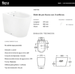 BIDET ROCA INSPIRA ROUND 3 AGUJEROS - Imagen 5