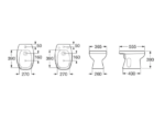 BIDET MONACO 3 AGUJEROS ROCA LOZA - Imagen 5