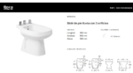 BIDET MONACO 3 AGUJEROS ROCA LOZA - Imagen 8