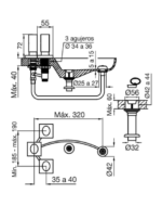 GRIFERIA DE BIDET MELODY CROMO 295/28 - Imagen 3