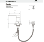 GRIFERIA DE BIDET H&D BERLIN CROMO - Imagen 3