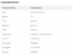 GRIFERIA DE BIDET FV EPUYEN MONOCOMANDO 189/L2 - Imagen 4