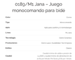 GRIFERIA DE BIDET FV JANA MONOCOMANDO 189/M1 - Imagen 4