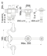 GRIFERIA DE BIDET EPUYEN 0295/L2-CR - Imagen 4