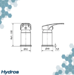 GRIFERIA DE BIDET HYDROS LINK 405411 - Imagen 4