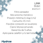 GRIFERIA DE BIDET HYDROS LINK 405411 - Imagen 5