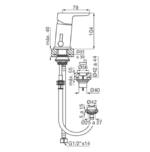 GRIFERIA DE BIDET PUELO MONOCOMANDO FV 189/B5 CR - Imagen 3
