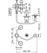 GRIFERIA DE BIDET ARIZONA B1 FV 295/B1 CROMO - Imagen 4