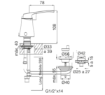 GRIFERIA DE BIDET ARIZONA B1 FV 189/B1 CROMO - Imagen 3