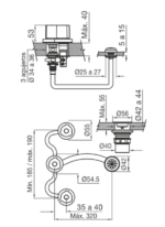 GRIFERIA DE BIDET RADAL FV 295/C7 CROMO - Imagen 4