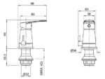 GRIFERIA DE BIDET PEIRANO RIO BLACK 70-176N - Imagen 3