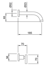 LAVATORIO DE PARED PEIRANO ADRA  CR 62-162 - Imagen 5