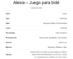 GRIFERIA DE BIDET ALLESIA FV 295/49 CROMO - Imagen 3