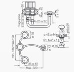 GRIFERIA DE BIDET CALIFORNIA FV  295/17  CROMO - Imagen 4