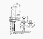 GRIFERIA DE BIDET LIBBY MONOCOMANDO FV  189/39  CR - Imagen 4
