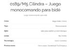 GRIFERIA DE BIDET CILINDRA FV 189/M5 CR - Imagen 2