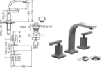 GRIFERIA DE LAVATORIO FVDOMINIC LEVER 207/85L CROMO - Imagen 4