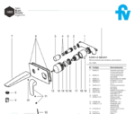 GRIFERIA DE LAVATORIO FV EPUYEN DE PARED 206/L2NG - Imagen 6
