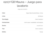 GRIFERIA DE LAVATORIO FV MAUNA 0207/G8 CROMO - Imagen 5