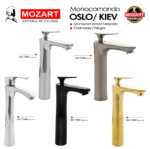GRIFERIA DE LAVATORIO MOZART OSLO ALTA G7188 - Imagen 5