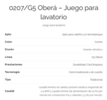 GRIFERIA DE LAVATORIO FV OBERA 207/G5 - Imagen 3