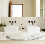 GRIFERIA DE LAVATORIO DE PARED PEIRANO BLACK VELVET 62-190 - Imagen 3