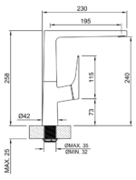 GRIFERIA DE COCINA PEIRANO WAVE BLACK 20-168N - Imagen 3