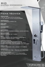PANEL DE DUCHA ESCOCESA TAWAK RIO - Imagen 7