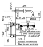 GRIFERIA DE DUCHA CIPRES FV 103/N2 - Imagen 3