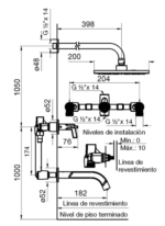 GRIFERIA DE DUCHA FV ARRAYAN103/H6 - Imagen 3