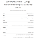 GRIFERIA DE DUCHA FV AROMO 106/D8 - Imagen 6