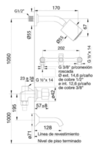 GRIFERIA DE DUCHA FV ARIZONA B1 103/B1 - Imagen 3