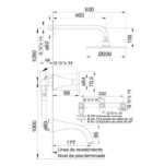 ALLESIA DUCHA C/TRANF FV  103/49  CROMO - Imagen 3
